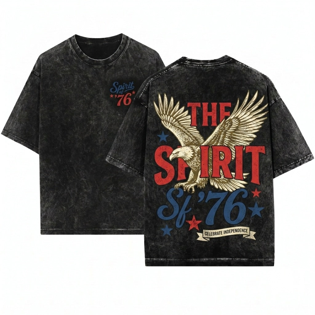 America 250 Years Spirit Of 76 Patriotic Freedom Celebration 1776 2026 USA Graphic Gift Unisex Wash T-Shirt