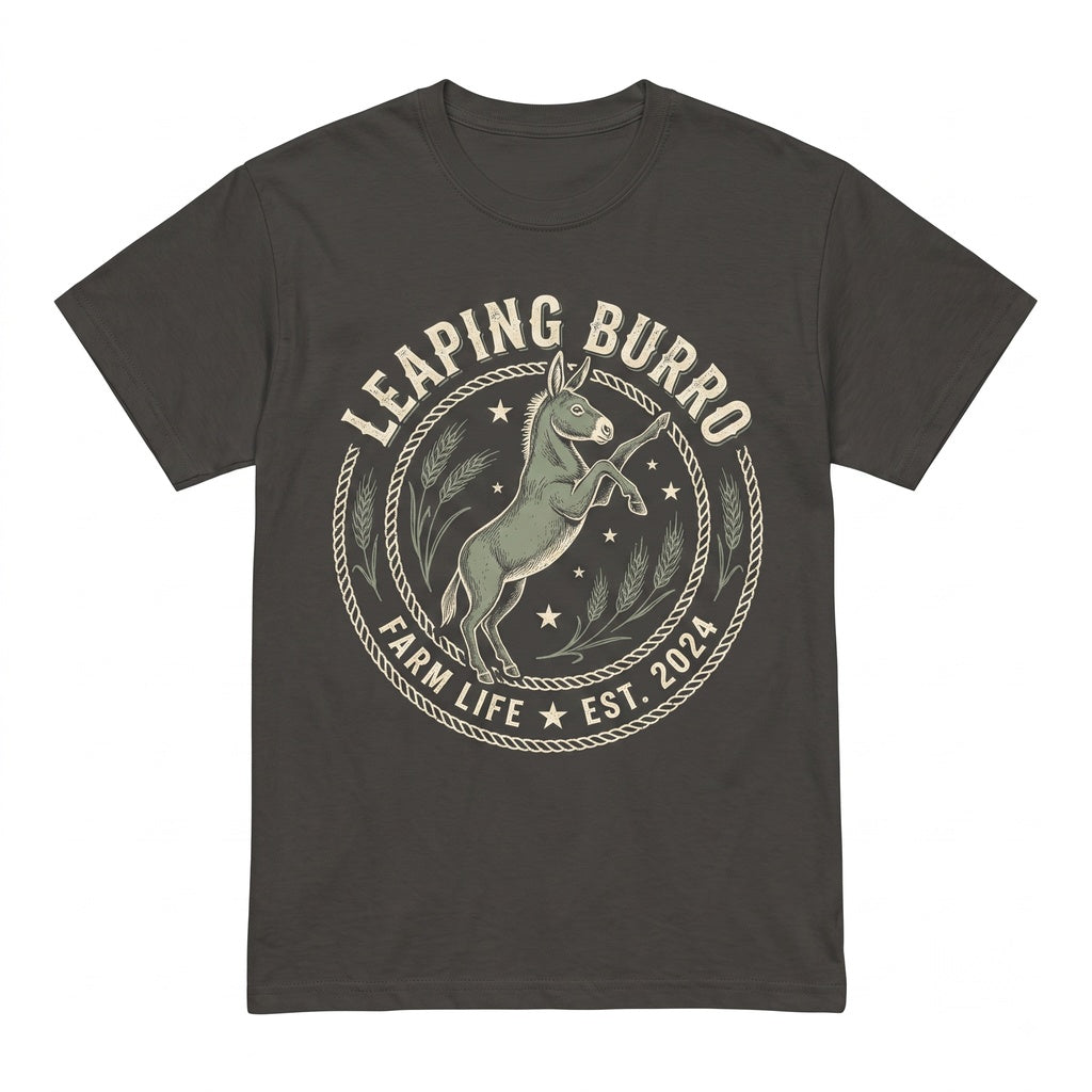 Donkey Farm Animal Graphic Barn Hay Field Country Western Ranch Life Gift Support Local Farmers Unisex TShirt