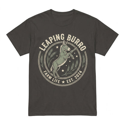 Donkey Farm Animal Graphic Barn Hay Field Country Western Ranch Life Gift Support Local Farmers Unisex TShirt