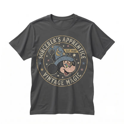 Vintage Wizard Mouse Magic Kingdom Family Vacation Nighttime Spectacular Apparel Unisex TShirt