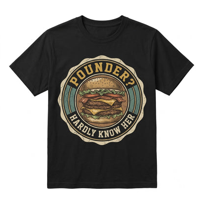 Funny Burger Lover Humorous Drinking Graphic Apparel, Graphite Novelty Fast Food Unisex TShirt