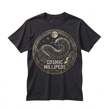 Millipede Howling at The Moon Vintage 90s Retro Bug Lover Graphic Gift Unisex TShirt