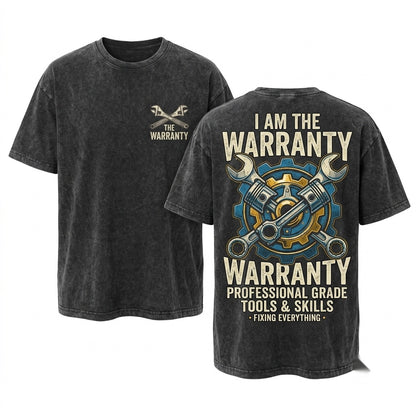 Funny Im The Warranty Auto Car Mechanic Mens Dad Fathers Day Gift Him Unisex Wash T-Shirt