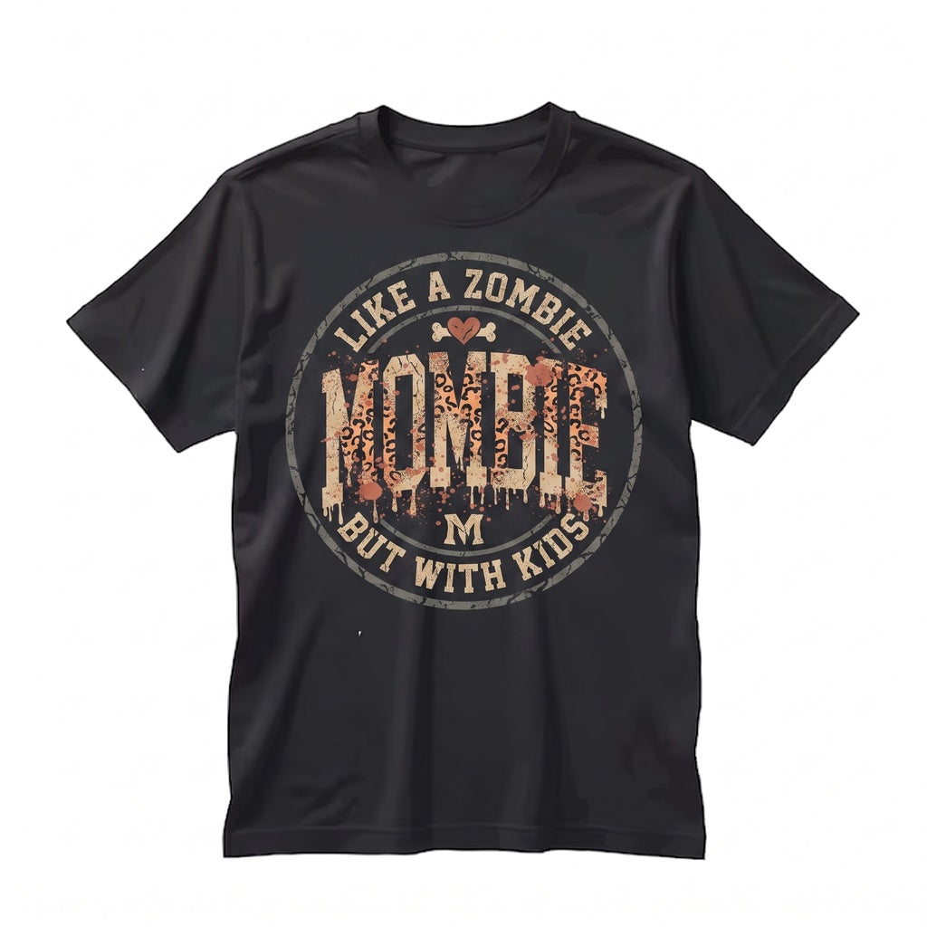 Mombie Like A Zombie Funny Halloween Mom Life Spooky Witch Garment Dyed Gift Unisex TShirt