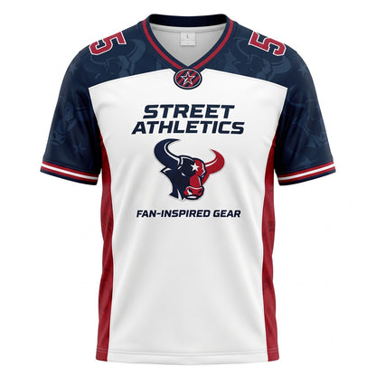 Unisex Football Fan Jersey - Breathable Lightweight Mesh Athletic Game Day Shirt