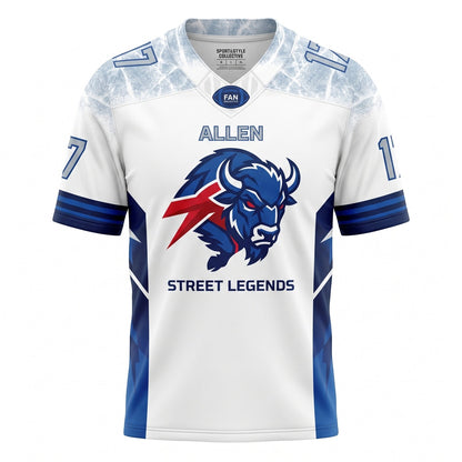 Unisex Stitched Breathable Game Day Athletic Mesh Football Fan Jersey