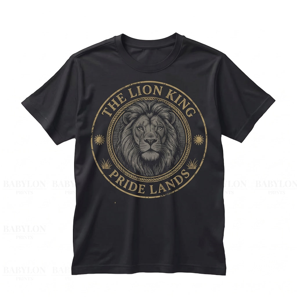 Vintage Simba Pride Rock Animal Kingdom Graphic Safari Top, 90s Nostalgic Wildlife Theme Apparel, Unisex TShirt