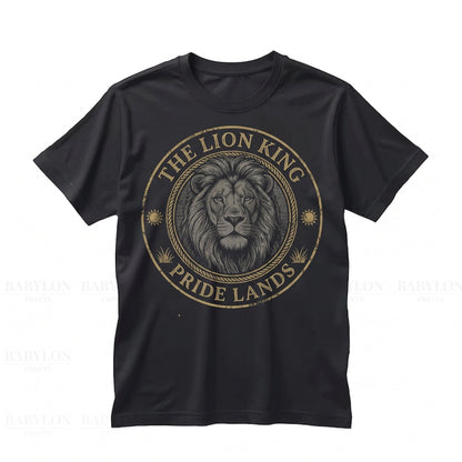 Vintage Simba Pride Rock Animal Kingdom Graphic Safari Top, 90s Nostalgic Wildlife Theme Apparel, Unisex TShirt