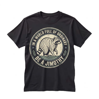 Jimothy Raccoon Graphic Whimsical Woodland Animal Funny Wildlife Nature Lover Gift Unisex TShirt