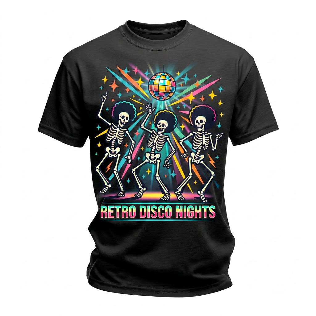 Dancing Skeleton 90s Vintage Style Retro Y2k Skull Funny Lovers Gag Unisex TShirt