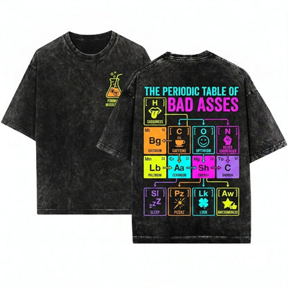 I Wear This Periodically Funny Periodic Table Chemistry Science Chemist Educator Geek Gift Unisex Wash T-Shirt