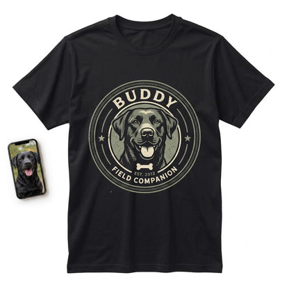 Personalized Pet Dog Cat Portrait Memorial Gift Unisex TShirt