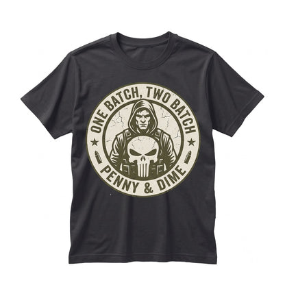 Retro Vintage Comic Skull Antihero Vigilante Double Sided Graphic Fan Gift Unisex TShirt
