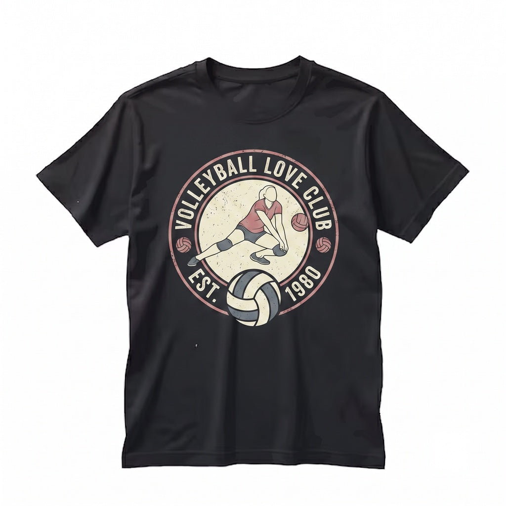 Love Volleyball Player Girl Gifts Playing Volley Sport Game Lover Coach Present Valentine Day Training Practice Apparel Unisex