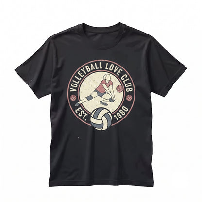 Love Volleyball Player Girl Gifts Playing Volley Sport Game Lover Coach Present Valentine Day Training Practice Apparel Unisex