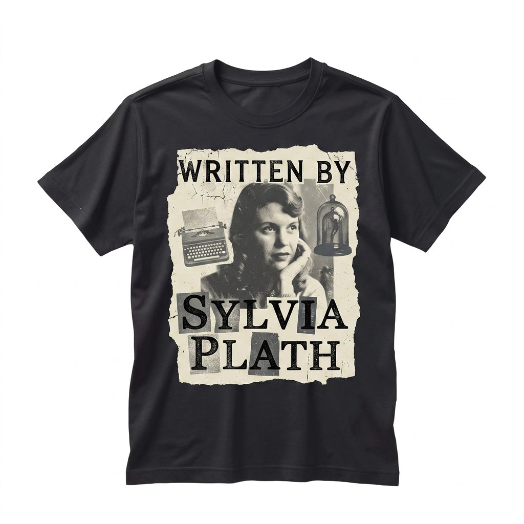 Sylvia Plath Written By Sweatshirt Vintage 90s Aesthetic Literary Gift For Poet Writer Coquette Unisex TShirt