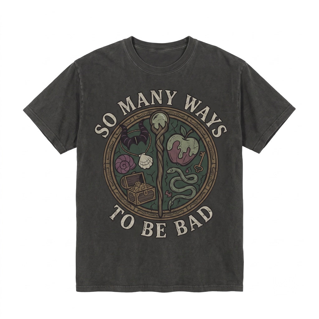 Vintage Villains So Many Ways To Be Bad Halloween Sea Witch Dark Fairy Evil Queen Theme Park Vacation Matching Group Graphic