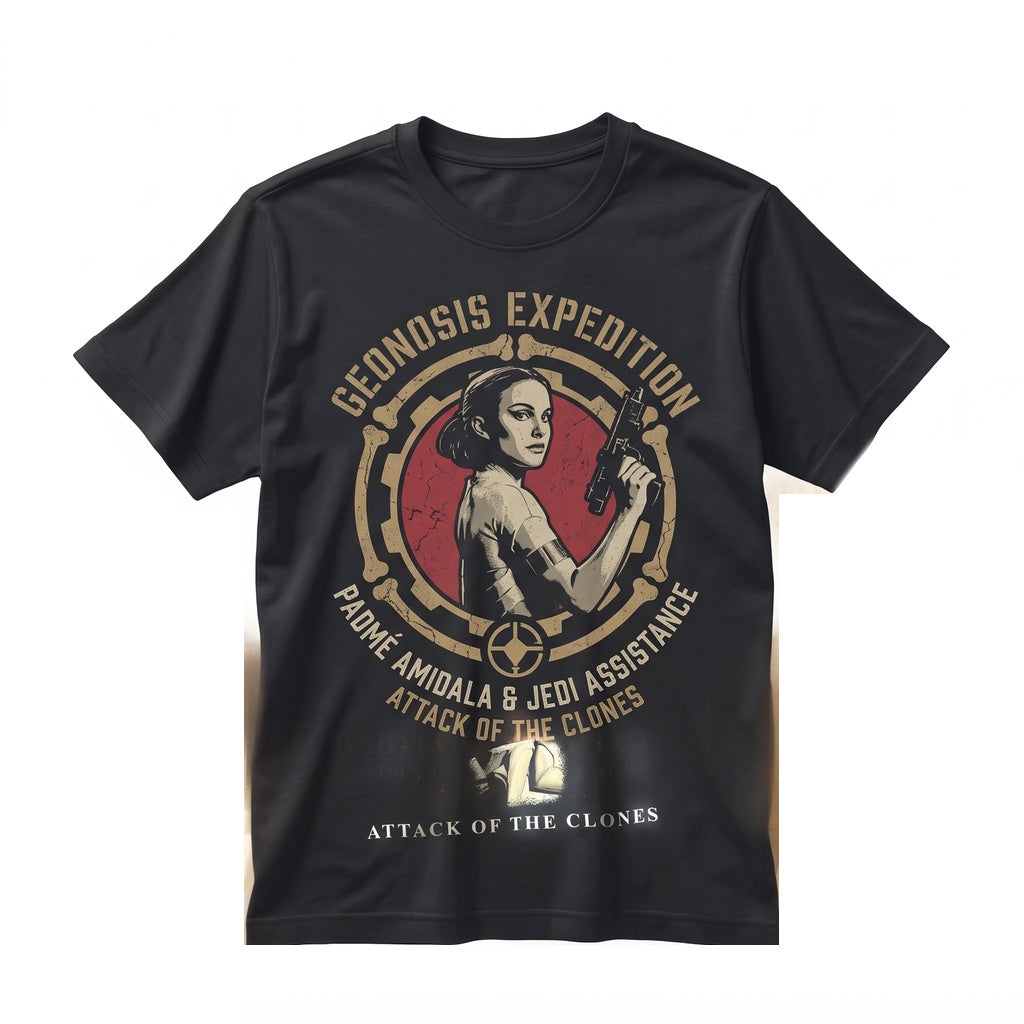 Vintage Padme Amidala Attack of the Clones Graphic Theme Park Vacation Gift Unisex TShirt