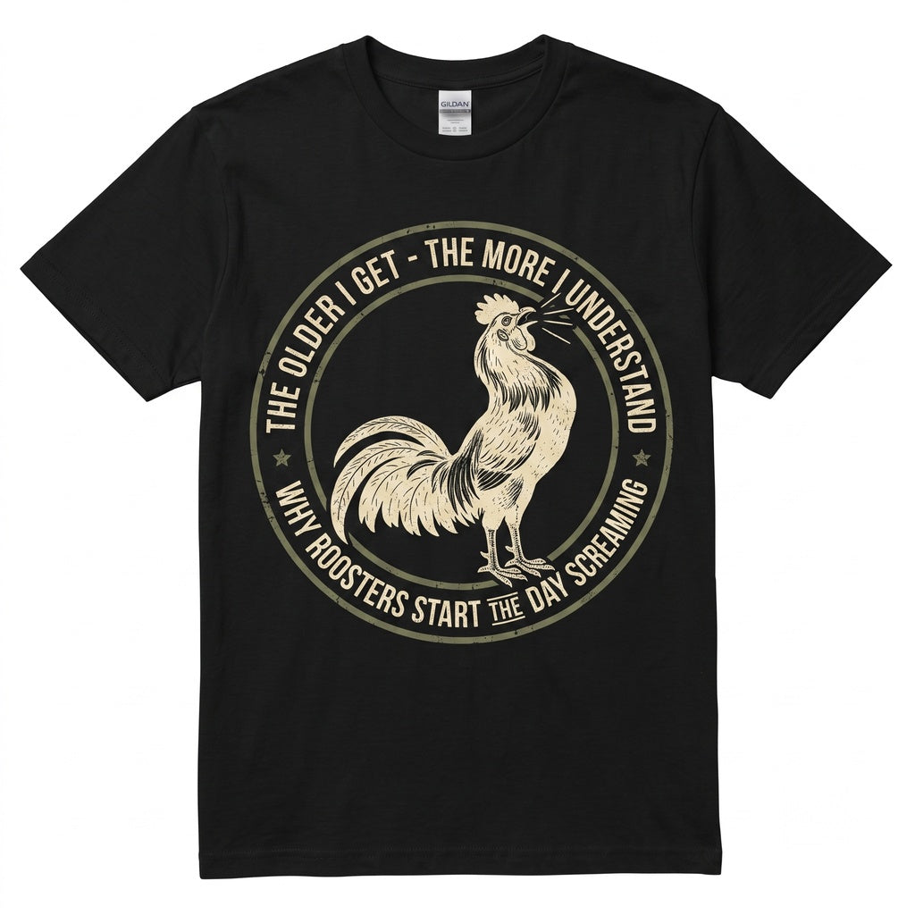Funny Rooster Chicken Lover Gift Farm Animal Graphic Men Women Unisex TShirt