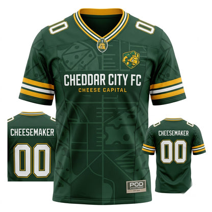 Unisex Stitched Game Day Football Fan Jersey - Lightweight Breathable Mesh Athletic Shirt