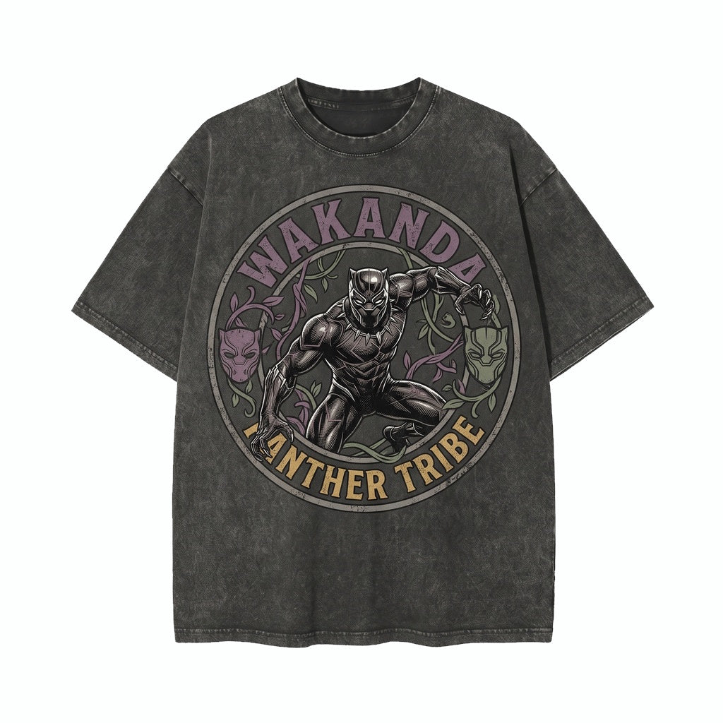 Oversized Superhero Wakanda Forever Comic Graphic Sweatshirt Tchalla Fan Gift Cotton Top Unisex TShirt