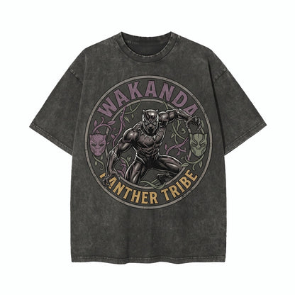 Oversized Superhero Wakanda Forever Comic Graphic Sweatshirt Tchalla Fan Gift Cotton Top Unisex TShirt