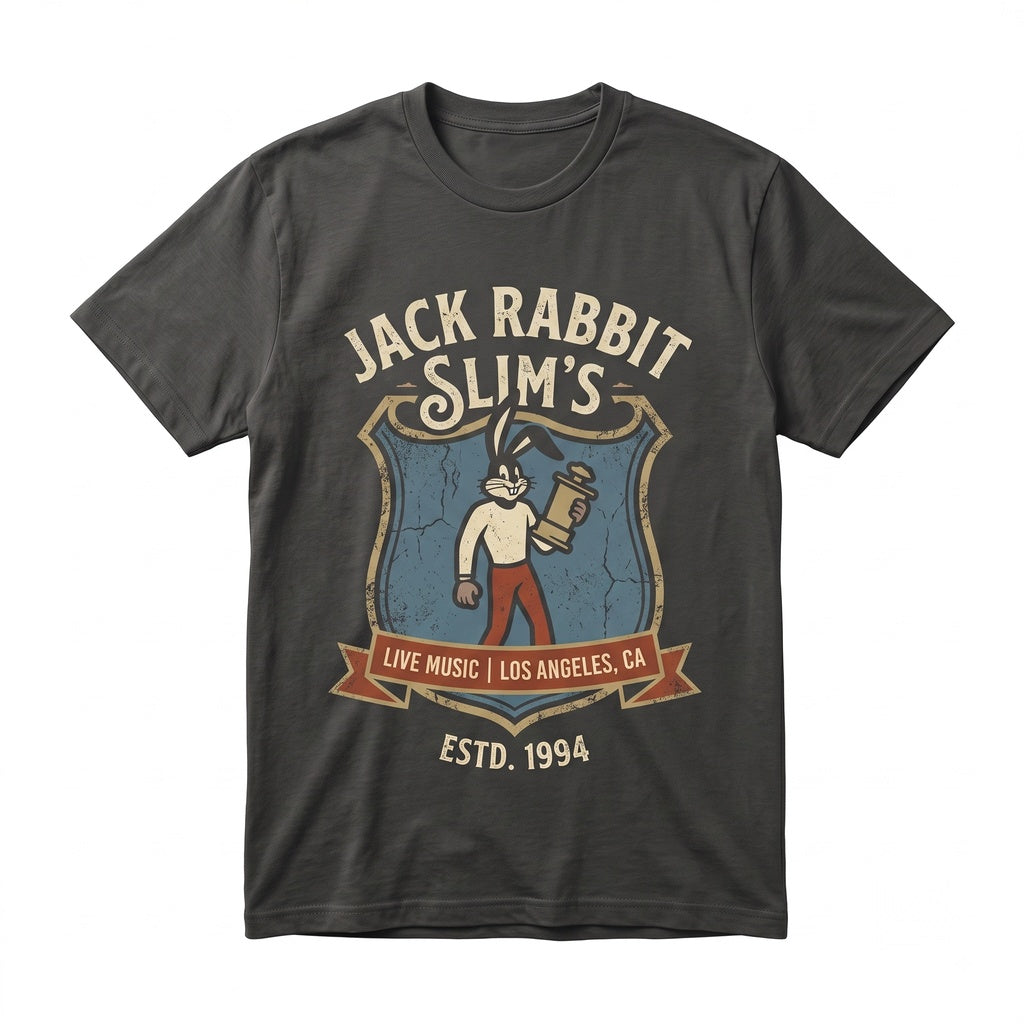 Retro Jack Rabbit Slims Diner 90s Cult Classic Film Pulp Graphic Vintage Unisex TShirt