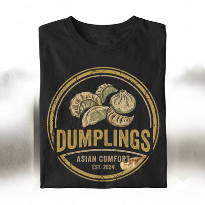 Dumpling Bootleg Rap Xiao Long Bao Jiaozi Gyoza Momo Pierogi Dim Sum Crab Rangoon Vintage Funny Graphic Unisex TShirt