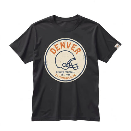 Vintage Denver Football Retro Game Day Apparel Graphic Unisex TShirt