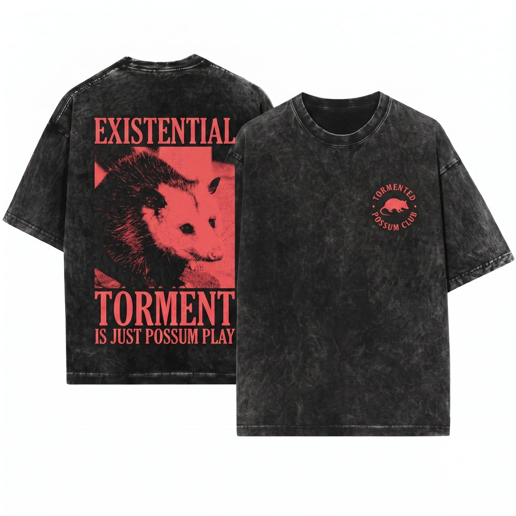 Torment Opossum Unisex Wash T-Shirt