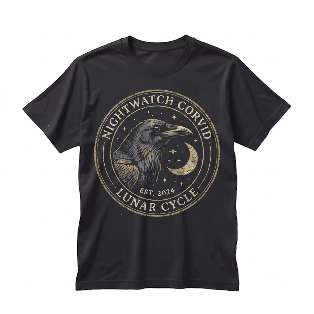 Three Common Grackle Moon Funny 90s Vintage Aesthetic Retro Bird Parody Graphic Top, Ironic Wildlife Gift Unisex TShirt
