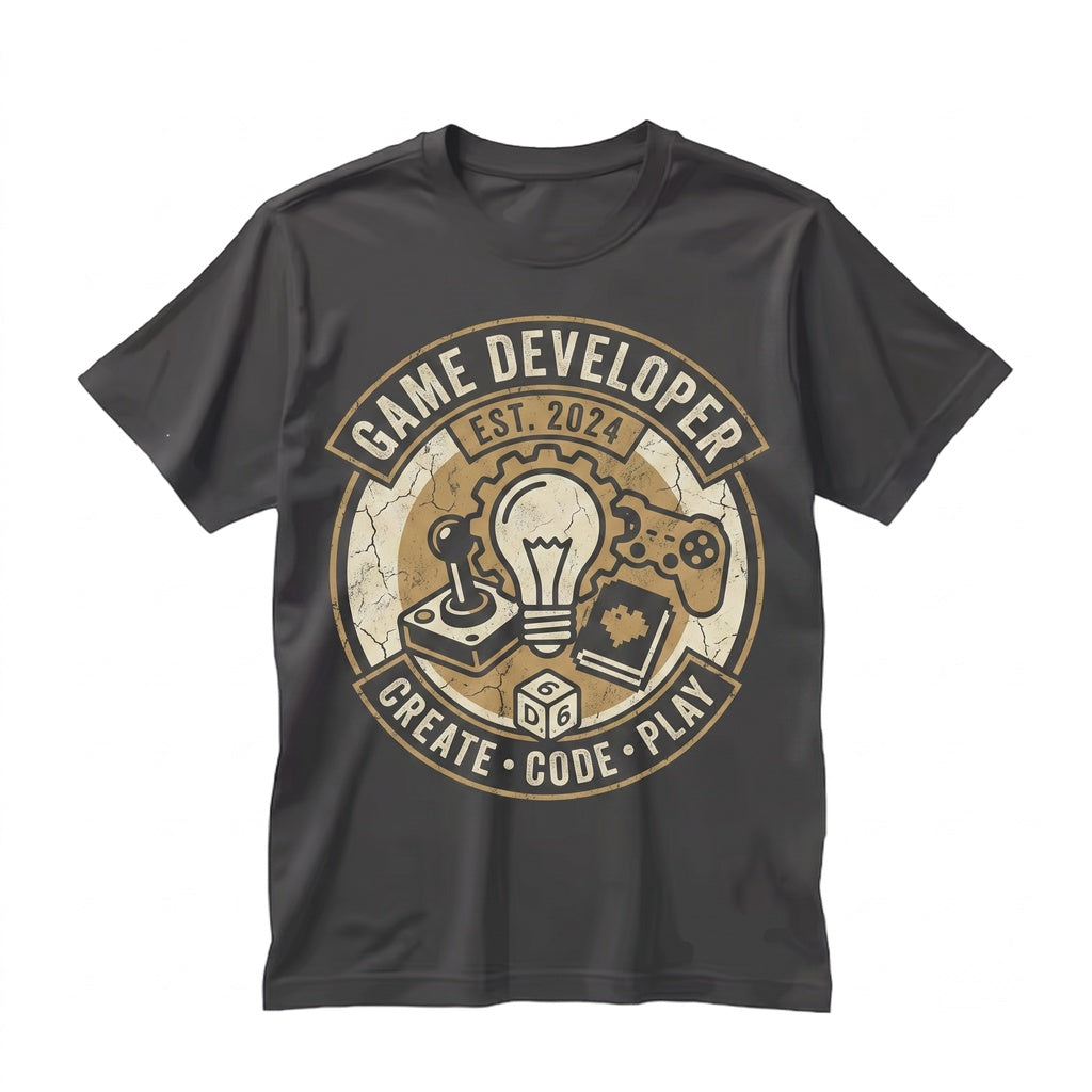 Indie Game Developer Gift Retro Gamer Programming Code Creator Life Graphic Apparel Unisex TShirt