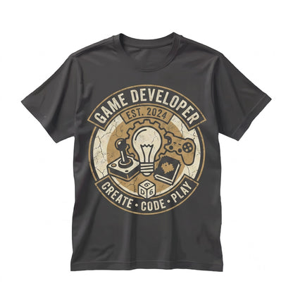 Indie Game Developer Gift Retro Gamer Programming Code Creator Life Graphic Apparel Unisex TShirt