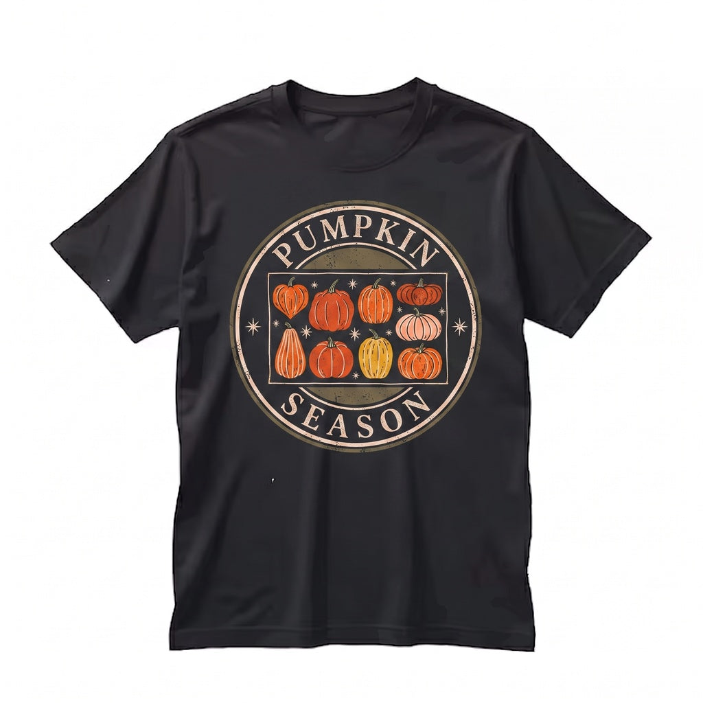Cute Cozy Pumpkin Season Thanksgiving Autumn Womens Graphic Fall Gifts Apparel Unisex TShirt