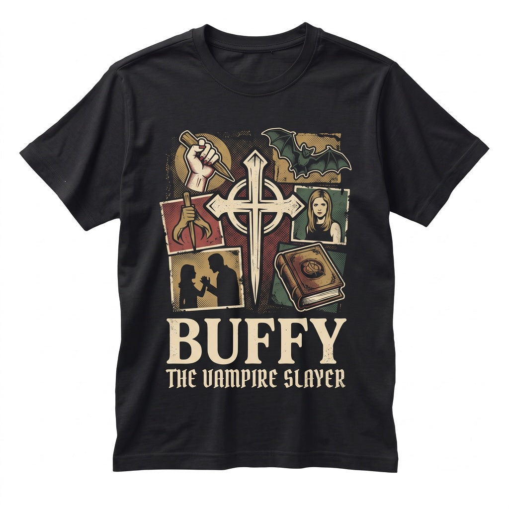 Buffy the Vampire Slayer Retro 90s Sarah Michelle Gellar TV Show Unisex TShirt