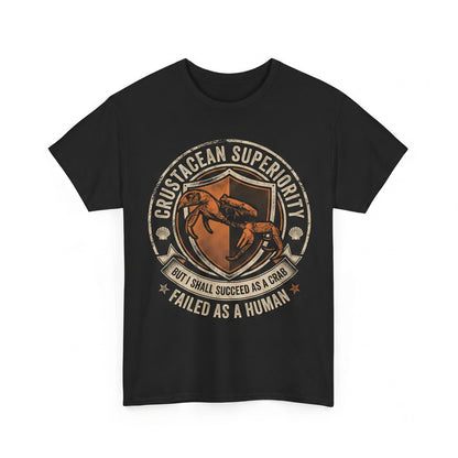 Failed As A Human Vintage Japanese Funny Crab Novelty Graphic Unisex TShirt