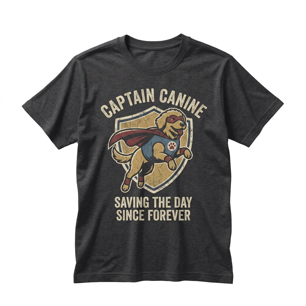 Superhero Pepper Canine Breed Graphic Portrait, Pet Mom Dad Matching Family Gift Apparel, Short Sleeve Cotton Unisex TShirt