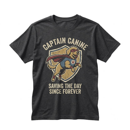 Superhero Pepper Canine Breed Graphic Portrait, Pet Mom Dad Matching Family Gift Apparel, Short Sleeve Cotton Unisex TShirt