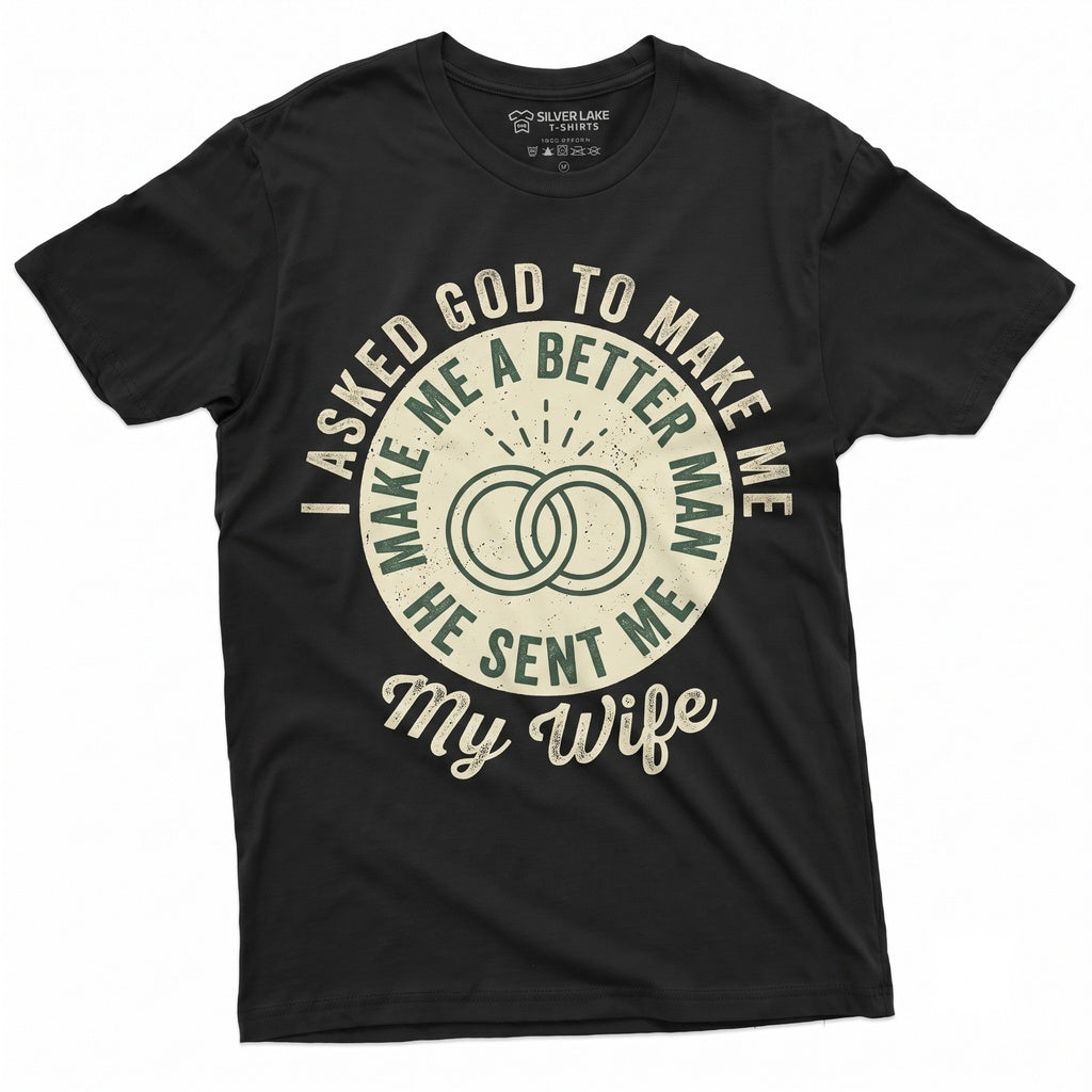 Funny Husband Birthday Anniversary Present From Wife Hubby Novelty Graphic Apparel Unisex TShirt