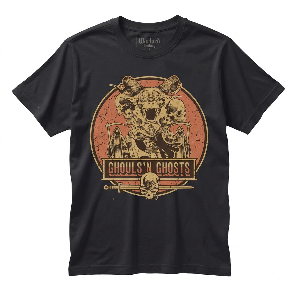 Retro Knight Armor Undead Demon Pixel Arcade Graphic Cotton Unisex TShirt