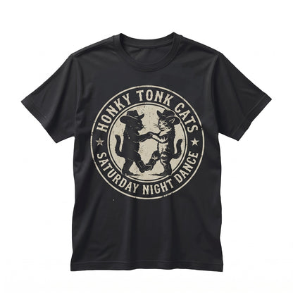 Funny Cowboy Dancing Cat Graphic Western Country Lover Meme Gift Unisex TShirt