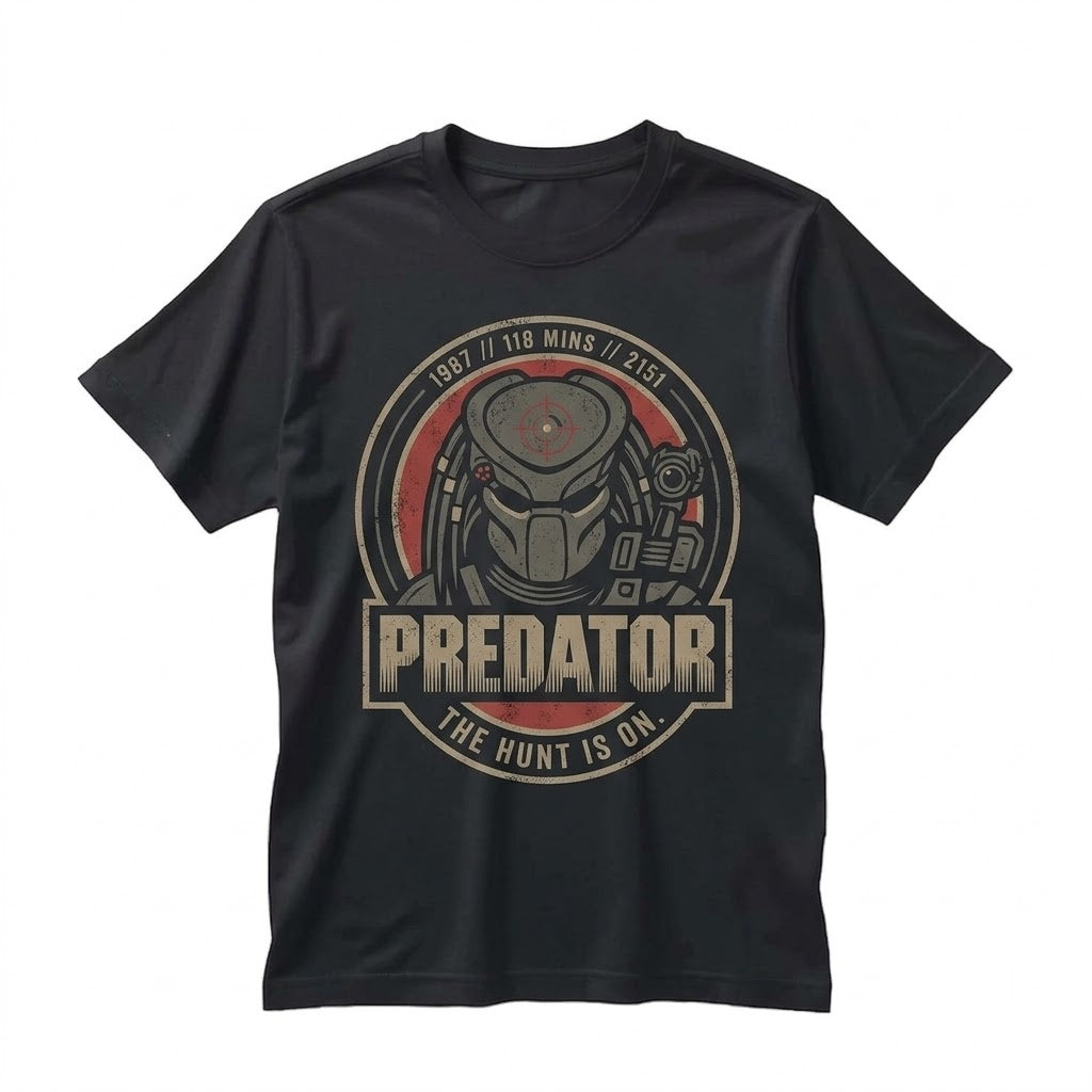 Alien Hunter Sci-Fi Graphic Vintage Movie Cotton Unisex TShirt