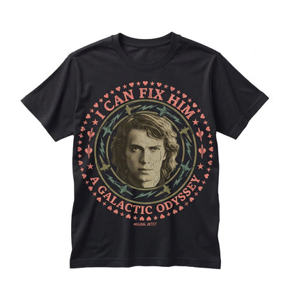 Oversized Anakin Skywalker I Can Fix Him Funny Sci-Fi Graphic Meme Present for Women Unisex TShirt