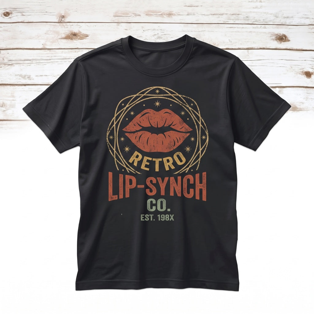 Retro Kissing Red Lips Graphic Top, Vintage Valentines Day Romantic Apparel Unisex TShirt