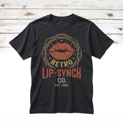 Retro Kissing Red Lips Graphic Top, Vintage Valentines Day Romantic Apparel Unisex TShirt