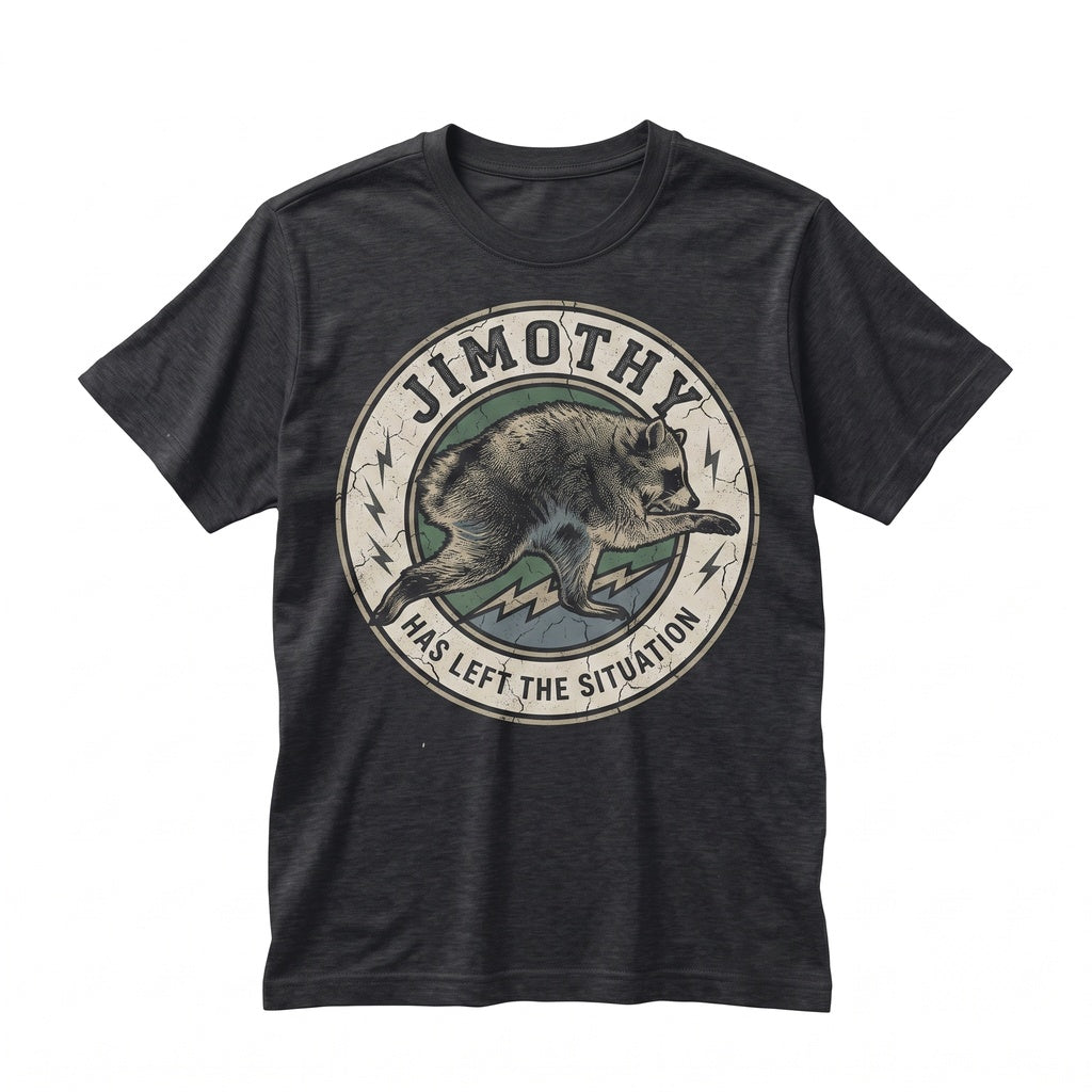 Jimothy Viral Seattle Raccoon Graphic Vintage Retro Animal Pocket Gift Apparel Unisex TShirt