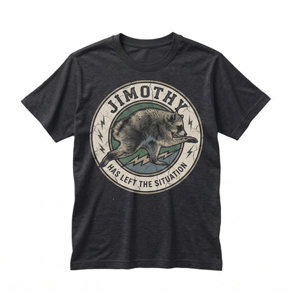 Jimothy Viral Seattle Raccoon Graphic Vintage Retro Animal Pocket Gift Apparel Unisex TShirt