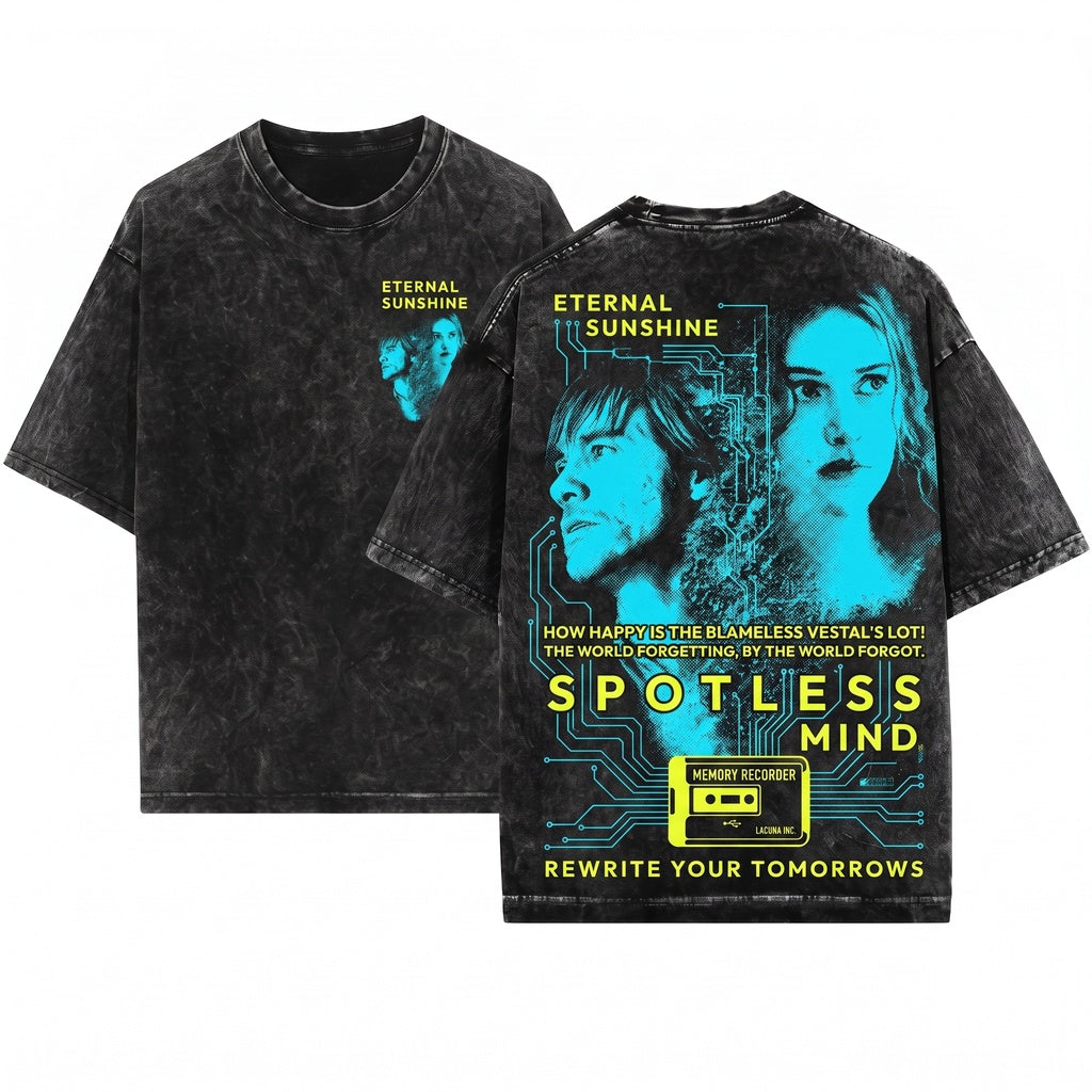 Eternal Sunshine Spotless Mind Joel Clementine Movie Graphic Unisex Wash T-Shirt