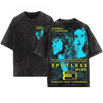 Eternal Sunshine Spotless Mind Joel Clementine Movie Graphic Unisex Wash T-Shirt