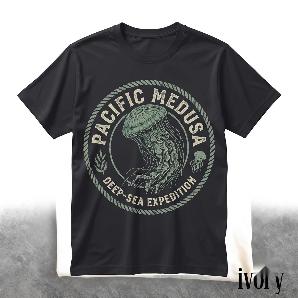 Vintage Jellyfish Ocean Graphic Marine Life Underwater Aesthetic Retro Sea Creature Aquarium Art Gift Unisex TShirt